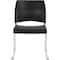 National Public Seating Cafetorium Plastic Stack Chair, Charcoal 8820-11-20 - alternate 3